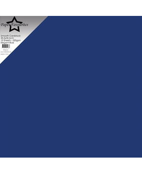 Paper Favourites Smooth Cardstock 12x12 Inch Elegant Blue 220gsm (10pcs) (PFSS519)