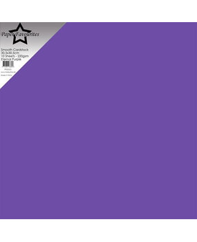 Paper Favourites Smooth Cardstock 12x12 Inch Eternal Purple 220gsm (10pcs) (PFSS525)