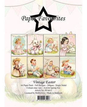 Paper Favourites Vintage Easter A6 Paper Pack (PFA612)