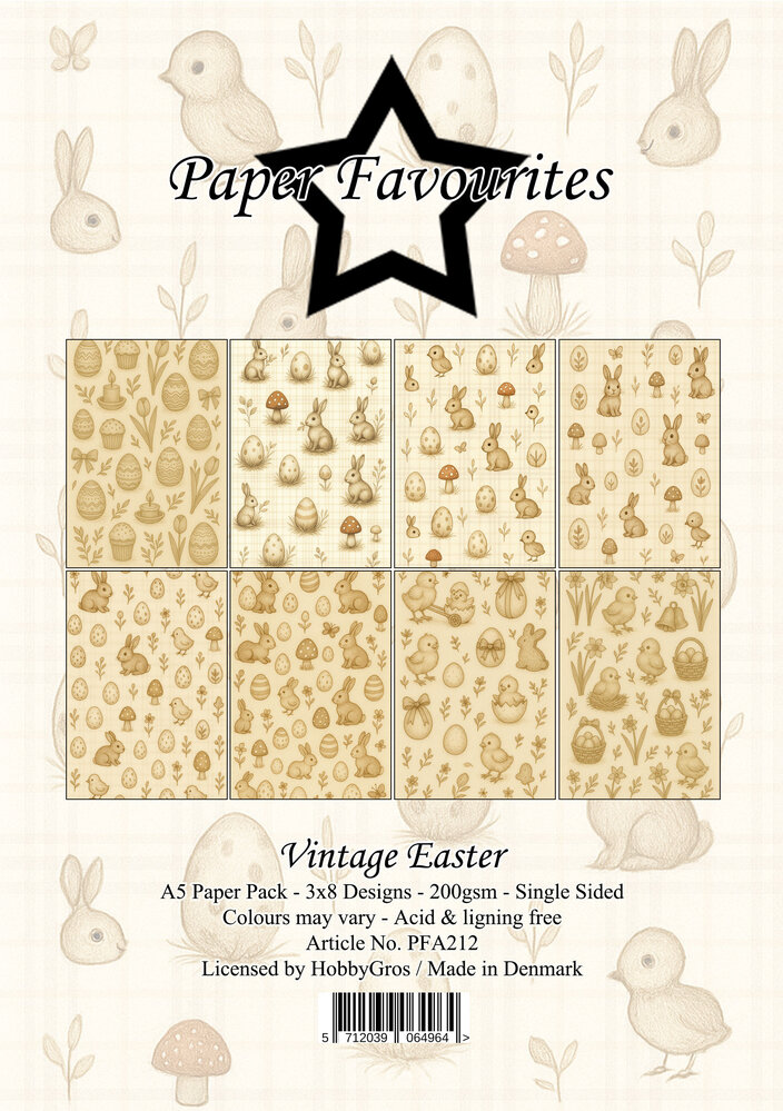 Paper Favourites Vintage Easter A5 Paper Pack (PFA212)
