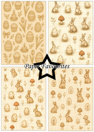 Paper Favourites Vintage Easter A5 Paper Pack (PFA212)