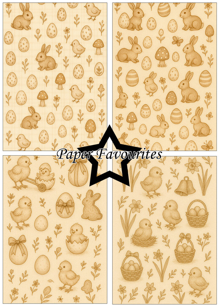 Paper Favourites Vintage Easter A5 Paper Pack (PFA212)