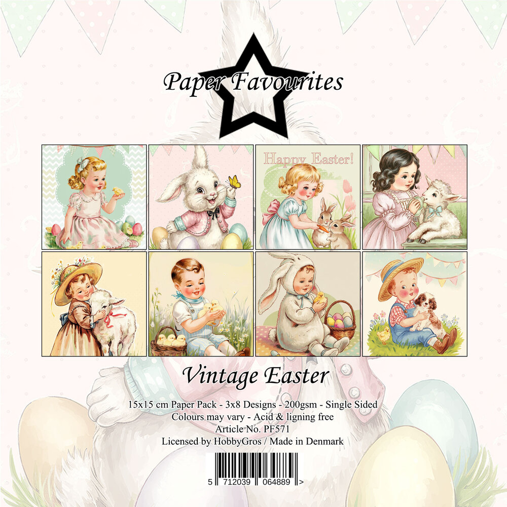 Paper Favourites Vintage Easter 6x6 Inch Paper Pack (PF571)
