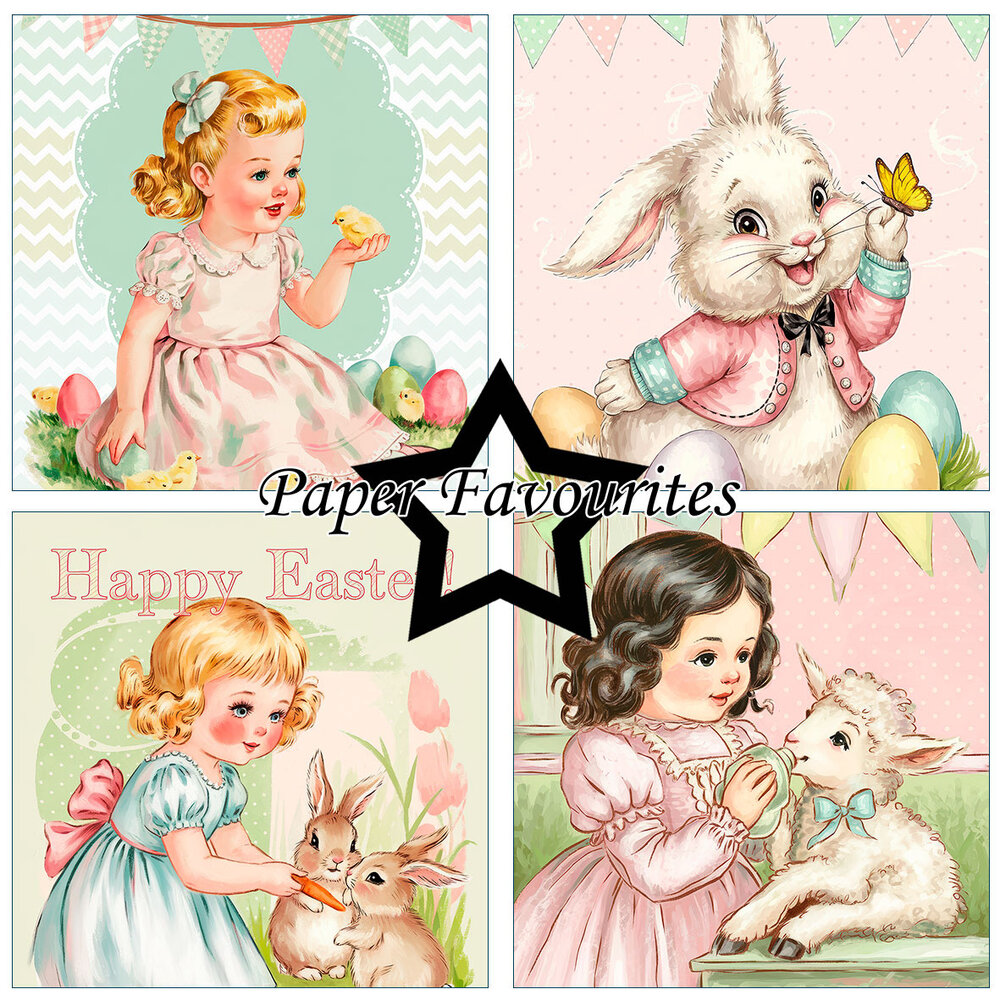 Paper Favourites Vintage Easter 6x6 Inch Paper Pack (PF571)