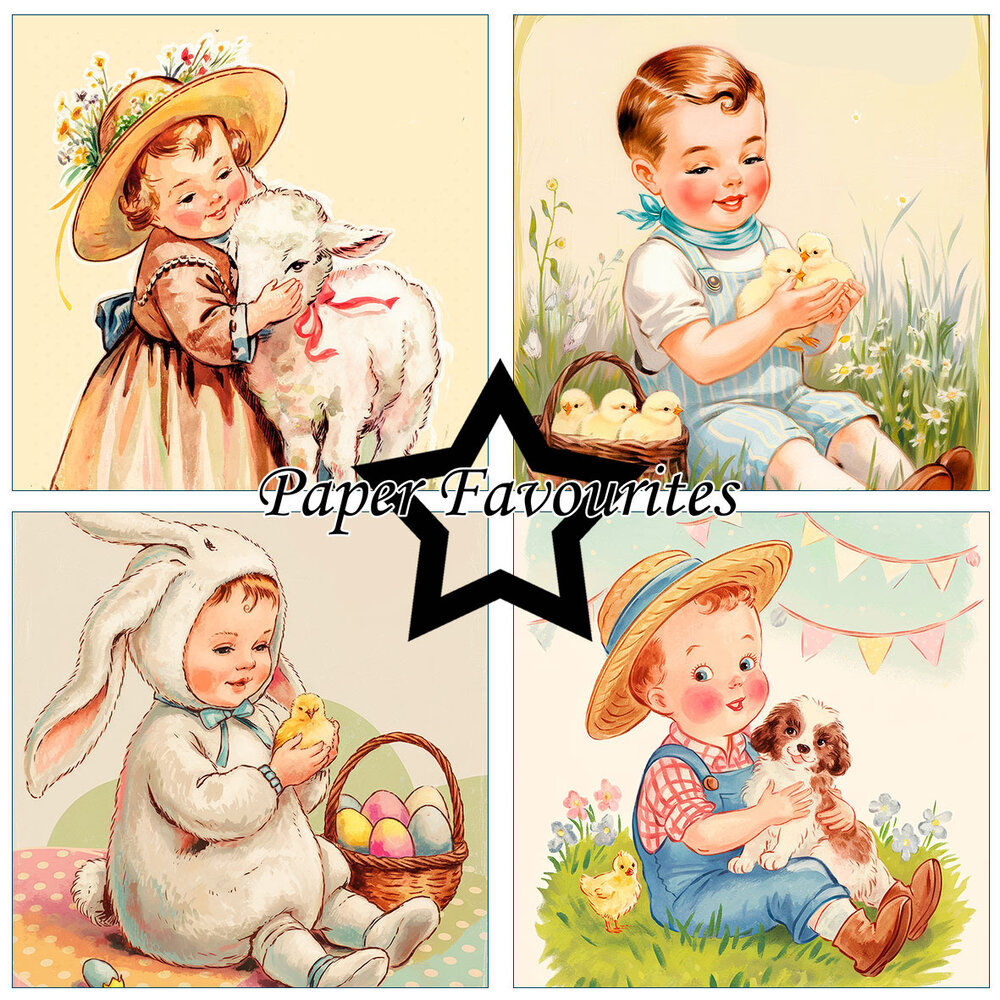 Paper Favourites Vintage Easter 6x6 Inch Paper Pack (PF571)