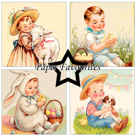 Paper Favourites Vintage Easter 6x6 Inch Paper Pack (PF571)