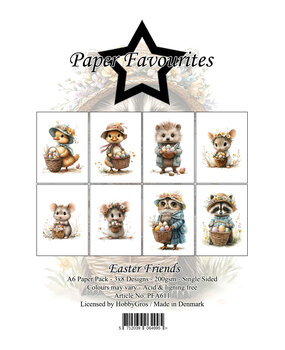 Paper Favourites Easter Friends A6 Paper Pack (PFA611)