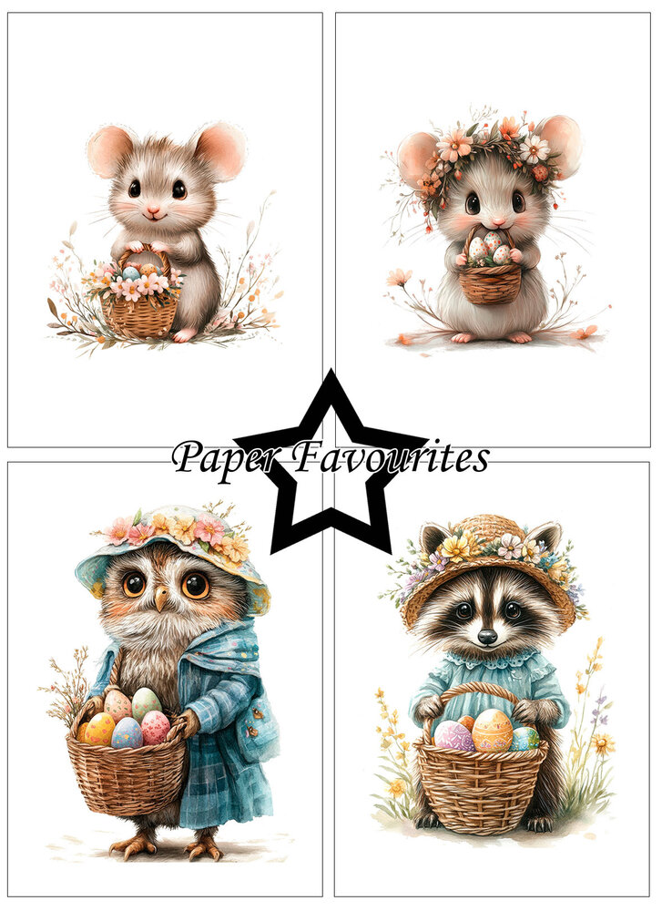 Paper Favourites Easter Friends A6 Paper Pack (PFA611)