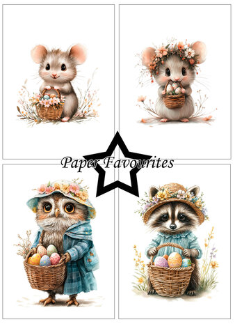 Paper Favourites Easter Friends A6 Paper Pack (PFA611)