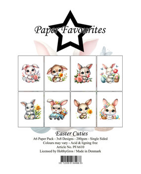 Paper Favourites Easter Cuties A6 Paper Pack (PFA610)
