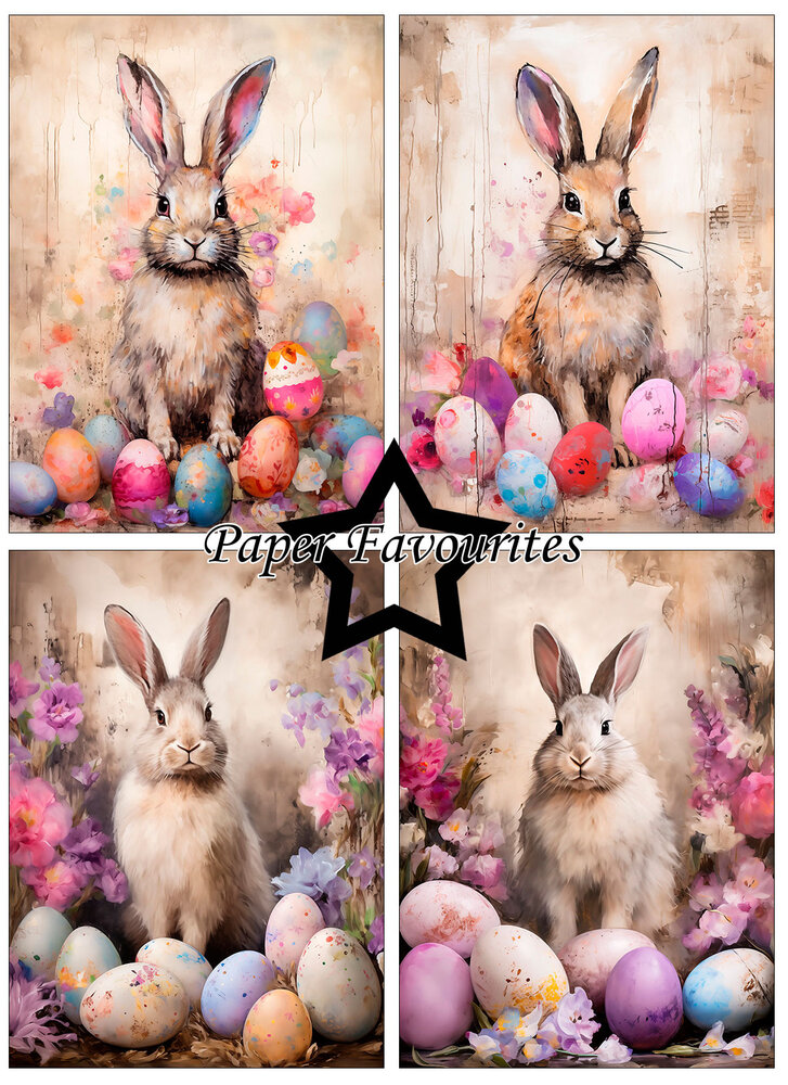 Paper Favourites Easter Bunny A6 Paper Pack (PFA609)