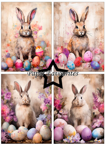 Paper Favourites Easter Bunny A6 Paper Pack (PFA609)
