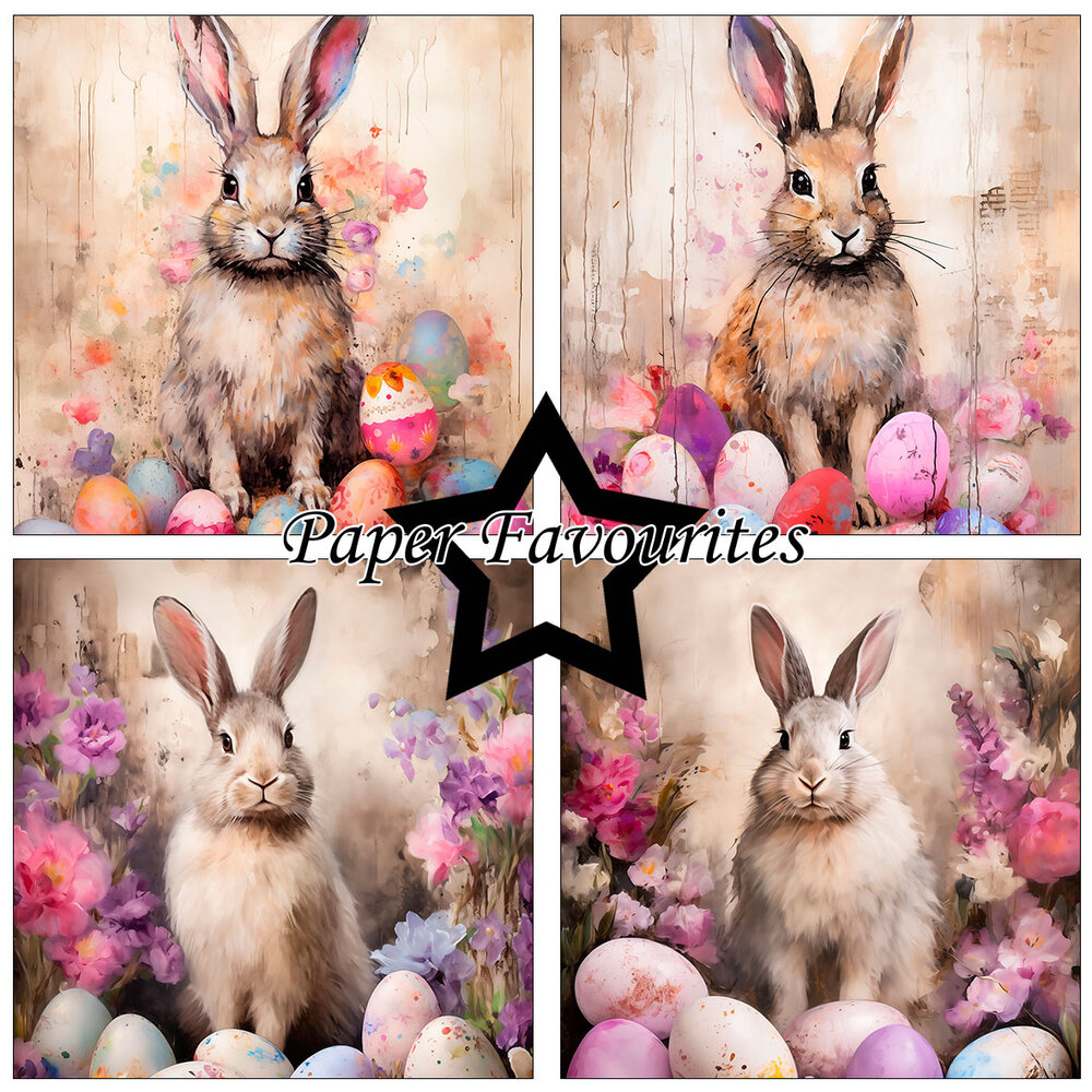 Paper Favourites Easter Bunny 6x6 Inch Paper Pack (PF568) Paper Favourites Easter Bunny 6x6 Inch Paper Pack (PF568)