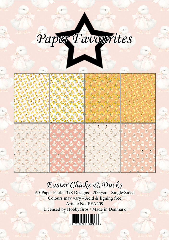 Paper Favourites Easter Chicks & Ducks A5 Paper Pack (PFA209)