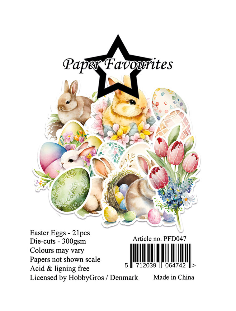Paper Favourites Die-Cuts A7 Easter Eggs (21pcs) (PFD047)