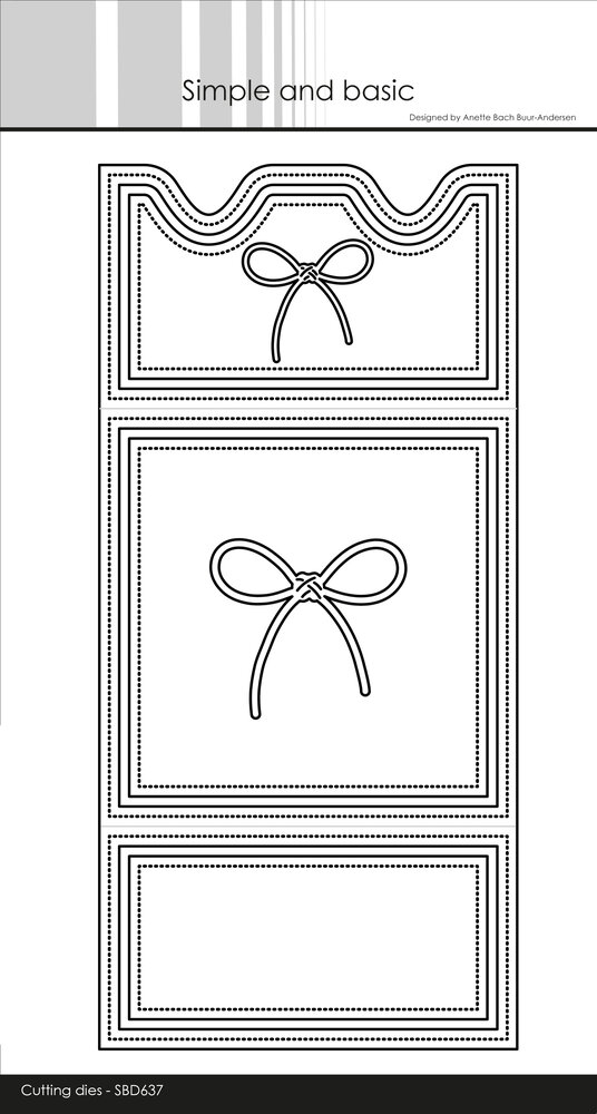 Simple and Basic Square Card with Closure Dies (SBD637)