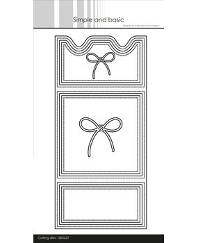 Simple and Basic Square Card with Closure Dies (SBD637)