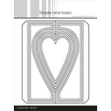 Simple and Basic Heartshaped Gatefold A6 Dies (SBD639)