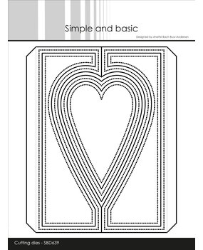 Simple and Basic Heartshaped Gatefold A6 Dies (SBD639)