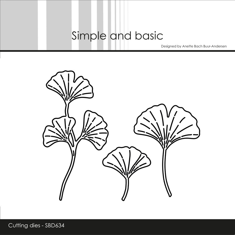 Simple and Basic Ginkgo Leaves Dies (SBD634)