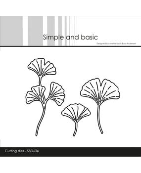 Simple and Basic Ginkgo Leaves Dies (SBD634)