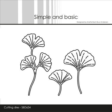 Simple and Basic Ginkgo Leaves Dies (SBD634)
