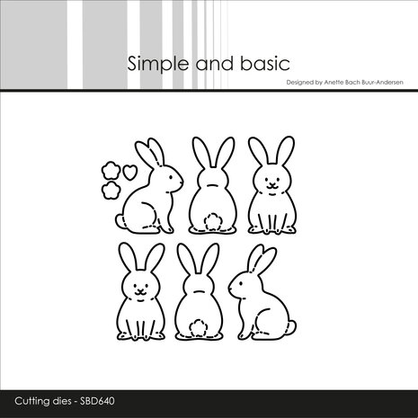 Simple and Basic Easter Bunnies Dies (SBD640)