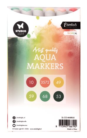 Studio Light Aqua Markers Tropical (SL-CO-MARK61)