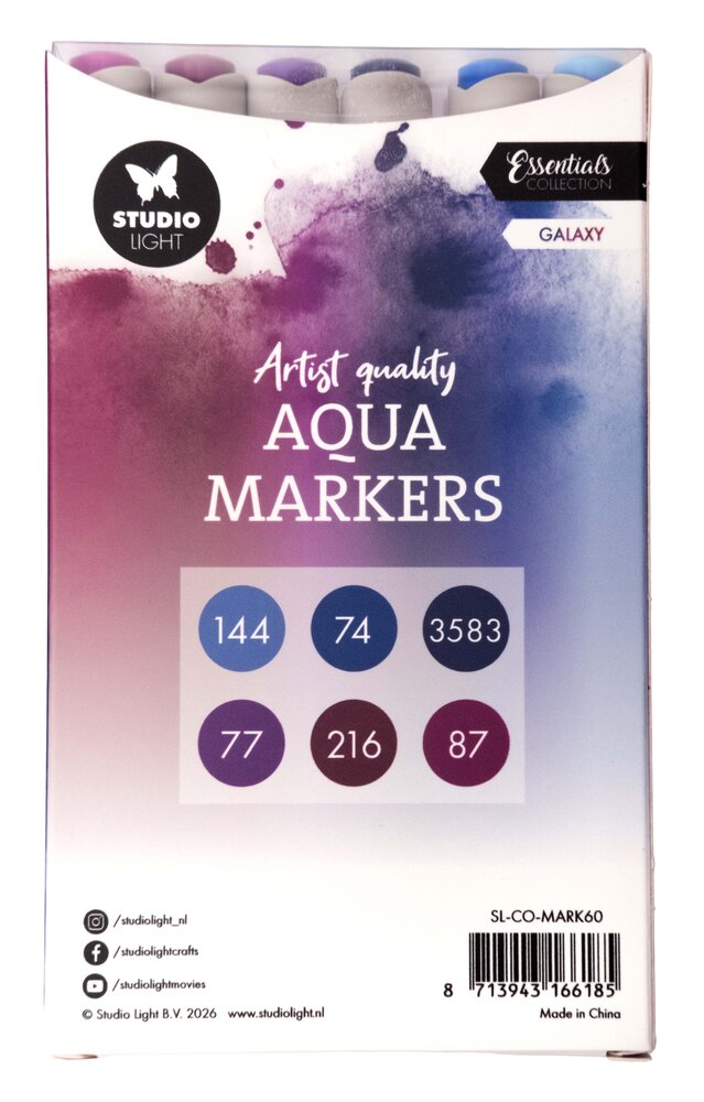 Studio Light Aqua Markers Galaxy (SL-CO-MARK60)