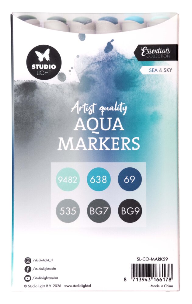 Studio Light Aqua Markers Sea & Sky (SL-CO-MARK59)