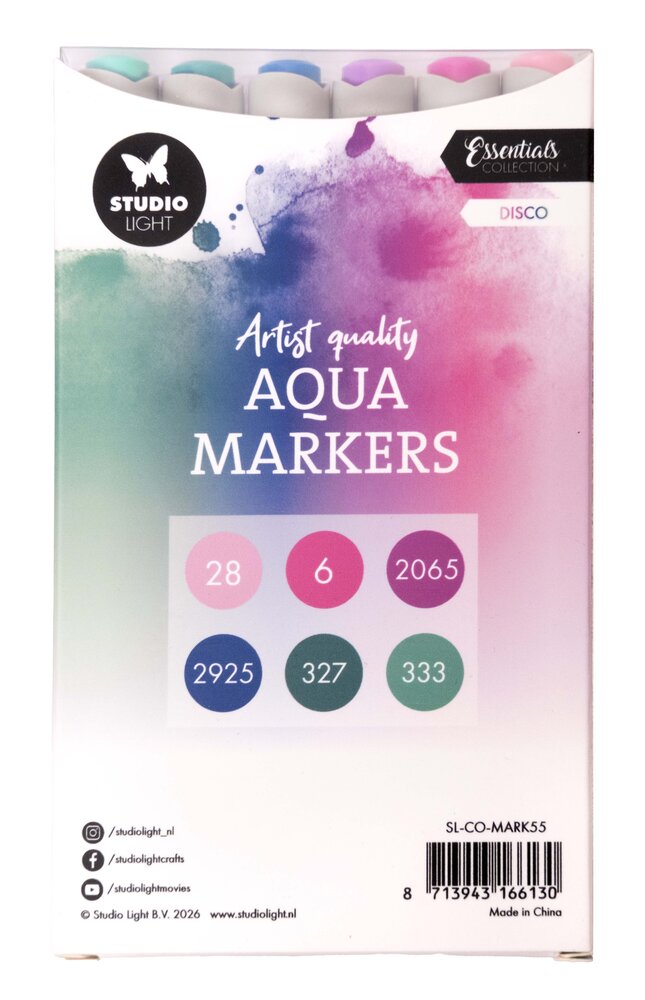 Studio Light Aqua Markers Disco (SL-CO-MARK55)