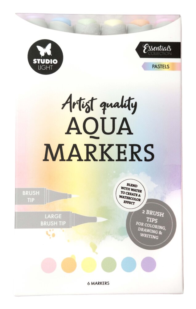 Studio Light Aqua Markers Pastels (SL-CO-MARK51)