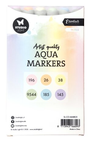 Studio Light Aqua Markers Pastels (SL-CO-MARK51)