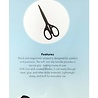 Studio Light Scissors Soft Grip/Pointed Tip/Non Stick 6 Inch - Black (SL-TO-SCIS04)