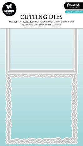 Studio Light Torn Edge Cutting Die Folded Card Square (SL-ES-CD1084)