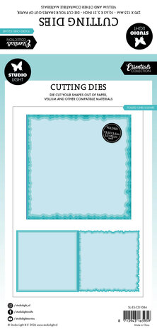 Studio Light Torn Edge Cutting Die Folded Card Square (SL-ES-CD1084)