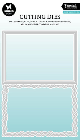 Studio Light Torn Edge Cutting Die Folded Card Rectangle (SL-ES-CD1085)