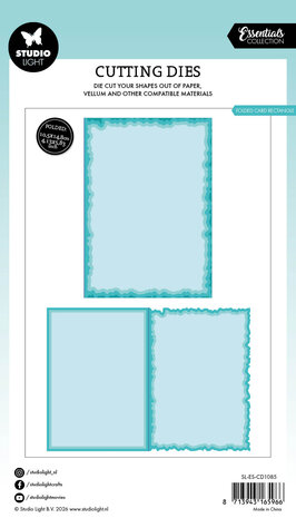 Studio Light Torn Edge Cutting Die Folded Card Rectangle (SL-ES-CD1085)