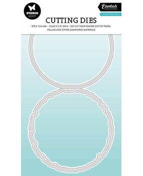 Studio Light Torn Edge Cutting Die Folded Card Circle (SL-ES-CD1086)
