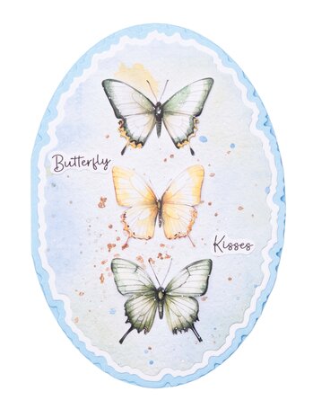 Studio Light Torn Edge Cutting Die Folded Card Oval (SL-ES-CD1087)