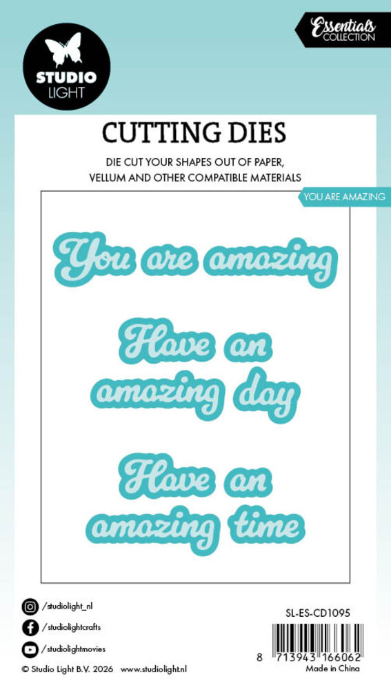 Studio Light You Are Amazing Essentials Cutting Die (SL-ES-CD1095)