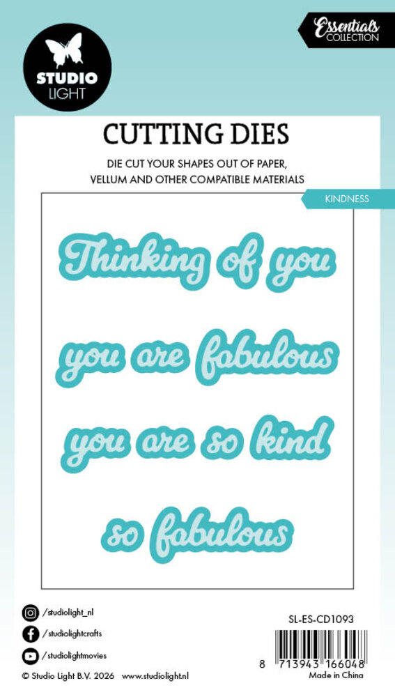 Studio Light Kindness Essentials Cutting Die (SL-ES-CD1093)