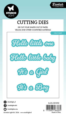 Studio Light Hello Baby Essentials Cutting Die (SL-ES-CD1092)