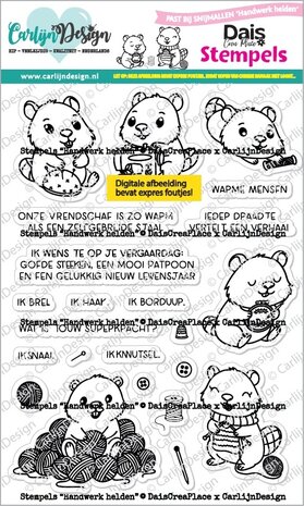 CarlijnDesign Clear Stamps Craft Heroes (CDST-0165)