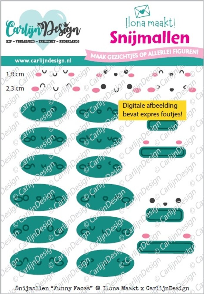 CarlijnDesign Dies Funny Faces (CDSN-0360)