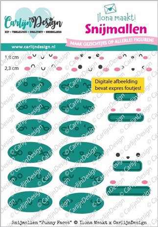 CarlijnDesign Dies Funny Faces (CDSN-0360)