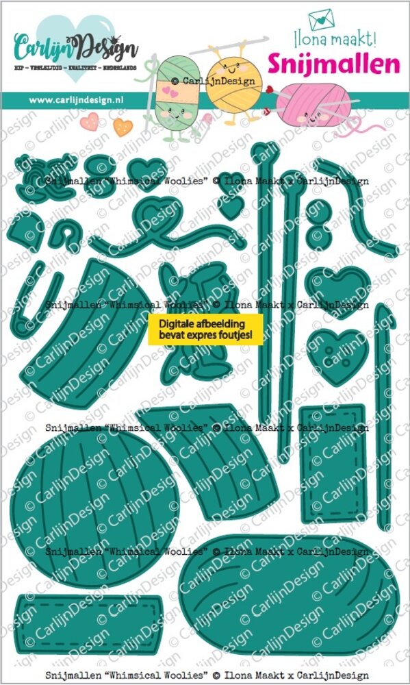 CarlijnDesign Snijmallen Whimsical Woolies (CDSN-0353)