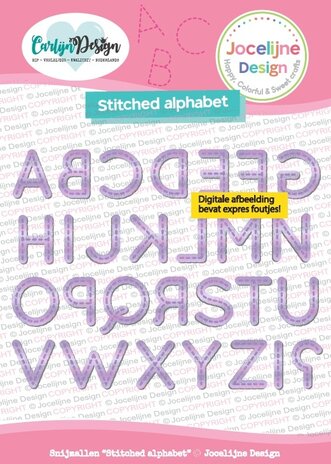 CarlijnDesign Snijmallen Stitched Alphabet (CDJD-0075) CarlijnDesign Snijmallen Stitched Alphabet (CDJD-0075)