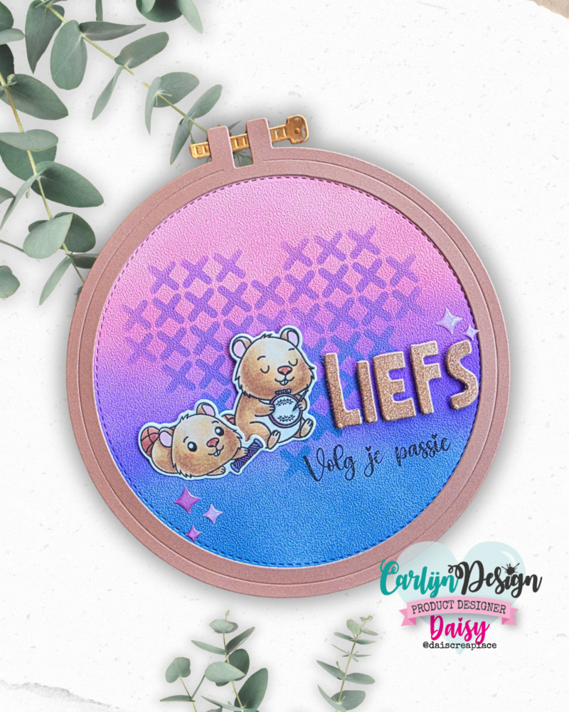 CarlijnDesign Stencils Cross Stitch (CDJD-0074) CarlijnDesign Stencils Cross Stitch (CDJD-0074)