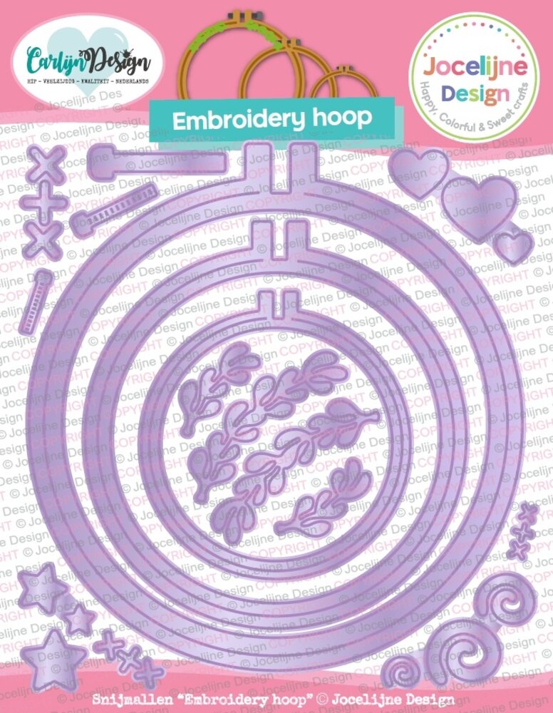 CarlijnDesign Snijmallen Embroidery Hoop (CDJD-0073) CarlijnDesign Snijmallen Embroidery Hoop (CDJD-0073)